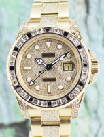 A ROLEX 18K YELLOW GOLD OYSTER PERPETUAL DATE / GMT 116718 LN (image for) A ROLEX 18K YELLOW GOLD OYSTER PERPETUAL DATE / GMT 116718 LN