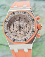LIKE NEW AUDEMARS PIGUET 18K WHITE GOLD ROYAL OAK OFFSHORE 37MM / 25986CK.ZZ.D065CA.02 (image for) LIKE NEW AUDEMARS PIGUET 18K WHITE GOLD ROYAL OAK OFFSHORE 37MM / 25986CK.ZZ.D065CA.02